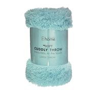 Catherine Lansfield Cuddly Deep Pile 150x200cm Blanket Throw Duck Egg Blue