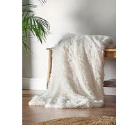 Catherine Lansfield Cuddly Throw Natural