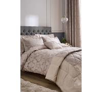 Catherine Lansfield 'Damask Jacquard' Duvet Set in Gold | Size: Single Catherine Lansfield Gold Single