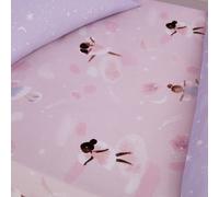 Catherine Lansfield Dancing Fairies Fitted Sheet Pink