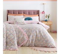 Catherine Lansfield Darcy Floral Pink Bedding Set - Single
