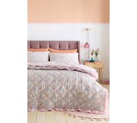 Catherine Lansfield 'Darcy Floral' Reversible Bedspread in Pink Catherine Lansfield Pink
