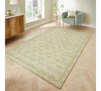 Catherine Lansfield Deco Green Flatweave Rug - 122x170cm