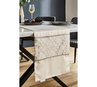 Catherine Lansfield 'deco Sequin' 32X180 Cm Dining Table Runner In Gold Gold One Size