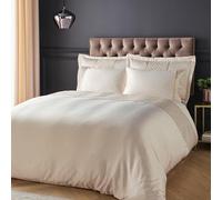 Catherine Lansfield Deco Sequin Double Duvet Cover Set with Pillowcases Champagne Gold