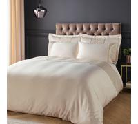 Catherine Lansfield Deco Sequin Duvet Cover Set With Pillowcases Champagne Gold
