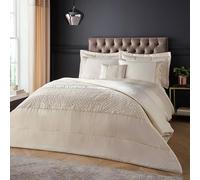 'Deco Sequin' Quilted Bedspread Catherine Lansfield Gold 240cm x 260cm