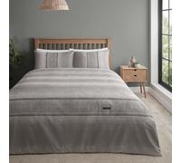 Catherine Lansfield Denim Duvet Cover King Quilt Bedding Bed Linen Set Grey New