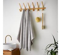 Catherine Lansfield Diamond Geo Sculpted 90x140 x2 cm Cotton Bath Sheet Pair Grey