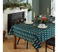 Catherine Lansfield Dining Christmas Nutcracker Cotton Table Cloth 137x178 cm Green