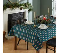 Catherine Lansfield Dining Christmas Nutcracker Cotton Table Cloth 137x229 cm Green