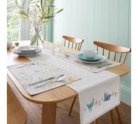 Catherine Lansfield Dining Cottage Friends 32x220cm Table Runner Natural