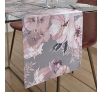 Catherine Lansfield Dining Dramatic Floral 33X220 Cm Runner Grey
