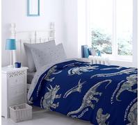 Catherine Lansfield Dinobot Duvet Cover + Pillowcase for 105 cm Bed (180 x 220 + 50 x 125)