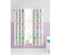 Catherine Lansfield Dinosaur Friends Pair of Lined Eyelet Curtains Blue