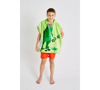 Catherine Lansfield 'Dinosaur' Hooded Towel Poncho in Green Catherine Lansfield Green