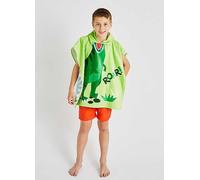 Catherine Lansfield Dinosaur Kids Poncho Green
