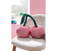 Catherine Lansfield 'disco Cherries' 3D Shaped Cushion In Pink Pink One Size