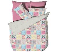 Catherine Lansfield Double Parisian Twin Pack Quilt Set, Multi-Colour