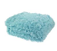 Catherine Lansfield Cuddly Deep Pile 150x200cm Blanket Throw Duck Egg Blue