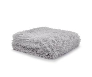 Catherine Lansfield Downstairs Living Cuddly Deep Pile 150X200Cm Blanket Throw Silver Grey