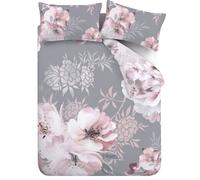 Catherine Lansfield Dramatic Floral Blossoms Print Duvet Quilt Cover Set