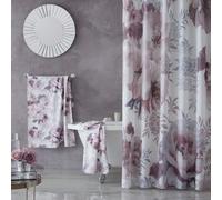 Catherine Lansfield Dramatic Floral Shower Curtain Blush Pink