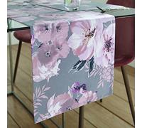 Catherine Lansfield Dining Dramatic Floral 33X220 Cm Runner Grey