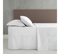 Catherine Lansfield Easy Iron Percale Combed King Fitted Valance Sheet White
