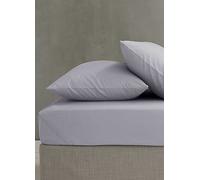 Catherine Lansfield Easy Iron Percale Combed Extra Deep Super King Fitted Sheet Lilac