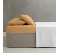 Catherine Lansfield Easy Iron Percale Combed Double Extra Deep Fitted Sheet Caramel