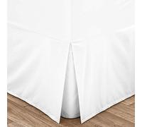 Catherine Lansfield Easy Iron Percale Combed Double Fitted Valance Sheet White