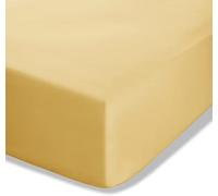 Catherine Lansfield Easy Iron Percale Combed King Fitted Sheet Ochre Yellow