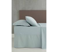 Catherine Lansfield Easy Iron Percale Combed King Fitted Sheet Duck Egg Blue