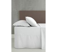 Catherine Lansfield Easy Iron Percale Combed King Fitted Sheet White
