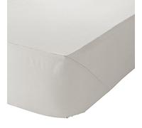 Catherine Lansfield Easy Iron Percale Combed Super King Fitted Sheet Cream