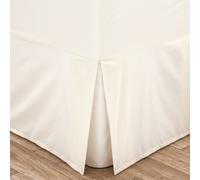 Catherine Lansfield Easy Iron Percale Double Base Valance Sheet Cream