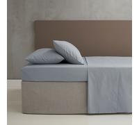 Catherine Lansfield Easy Iron Percale Combed Super King Fitted Sheet Grey