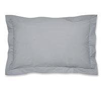 Catherine Lansfield Easy Iron Percale Oxford Pillowcase Pair Grey