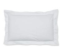 Catherine Lansfield Easy Iron Percale Oxford 50X75Cm + Border Pack Of 2 Pillow Cases With Envelope Closure White