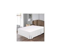 Catherine Lansfield Easy Iron Percale Single Platform Valance Sheet White