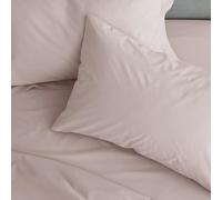Catherine Lansfield Easy Iron Percale Standard Pillowcase Pair Blush Pink