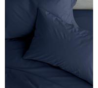 Catherine Lansfield Pillowcase Pair Easy Iron Percale Standard Navy