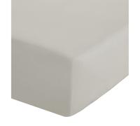Catherine Lansfield Easy Iron Percale Combed Super King Fitted Sheet Cream