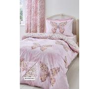 Catherine Lansfield 'Enchanted Butterfly' Duvet Cover Set in Pink | Size: Single Catherine Lansfield Pink Single