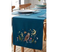 Catherine Lansfield 'Enchanted Twilight Animals' Cotton Dining Table Runner in Navy Catherine Lansfield Navy