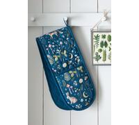 Catherine Lansfield Enchanted Twilight Animals Kitchen Double Oven Glove Navy Blue