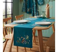 Catherine Lansfield Enchanted Twilight Animals Dining Table Runner Green