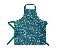 Catherine Lansfield Enchanted Twilight Animals Kitchen Adult Apron Green
