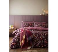 Catherine Lansfield Enchanted Twilight Duvet Cover Set Plum